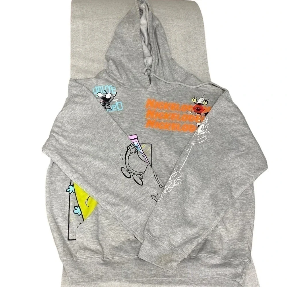 Nickelodeon 90s Hoodie Rugrats Rocket Power Invader Zim vintage Medium NWT